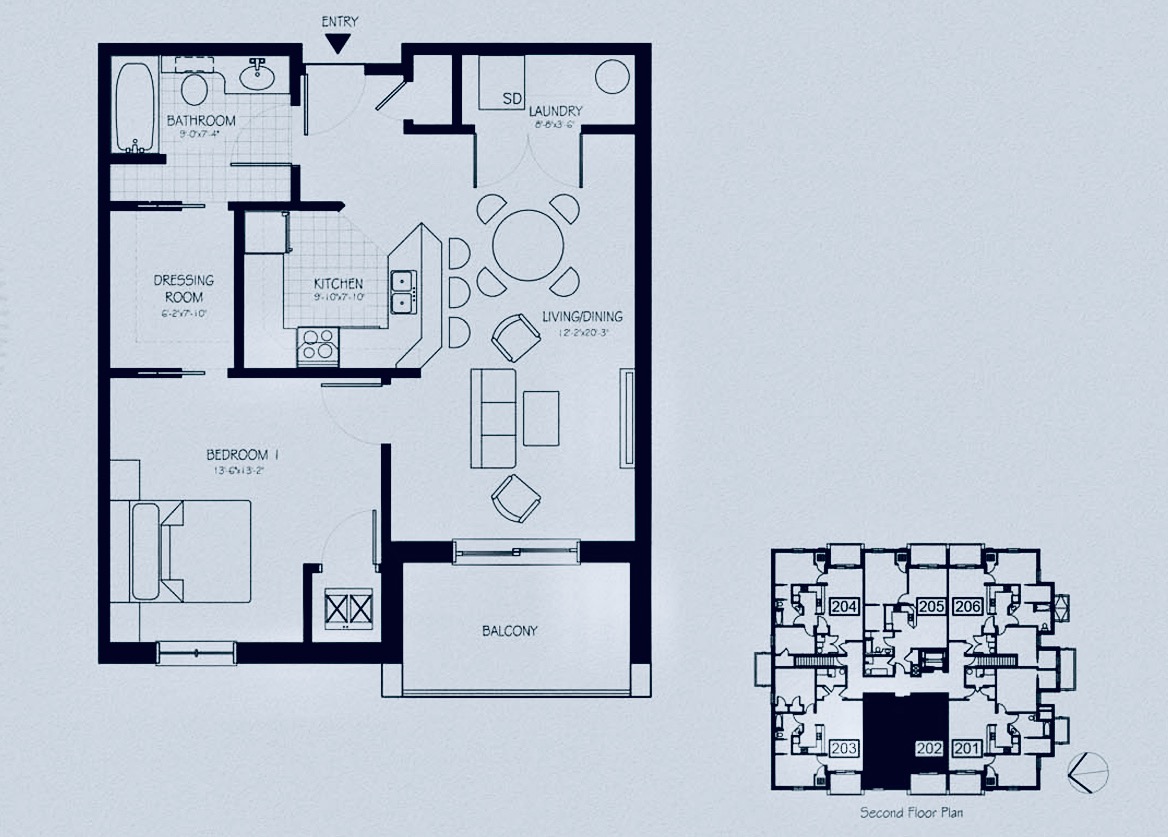 Unit 202 floor plan